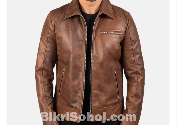 Leather Jacket - Sheep Leather Made ( ভেড়ার চামড়া )